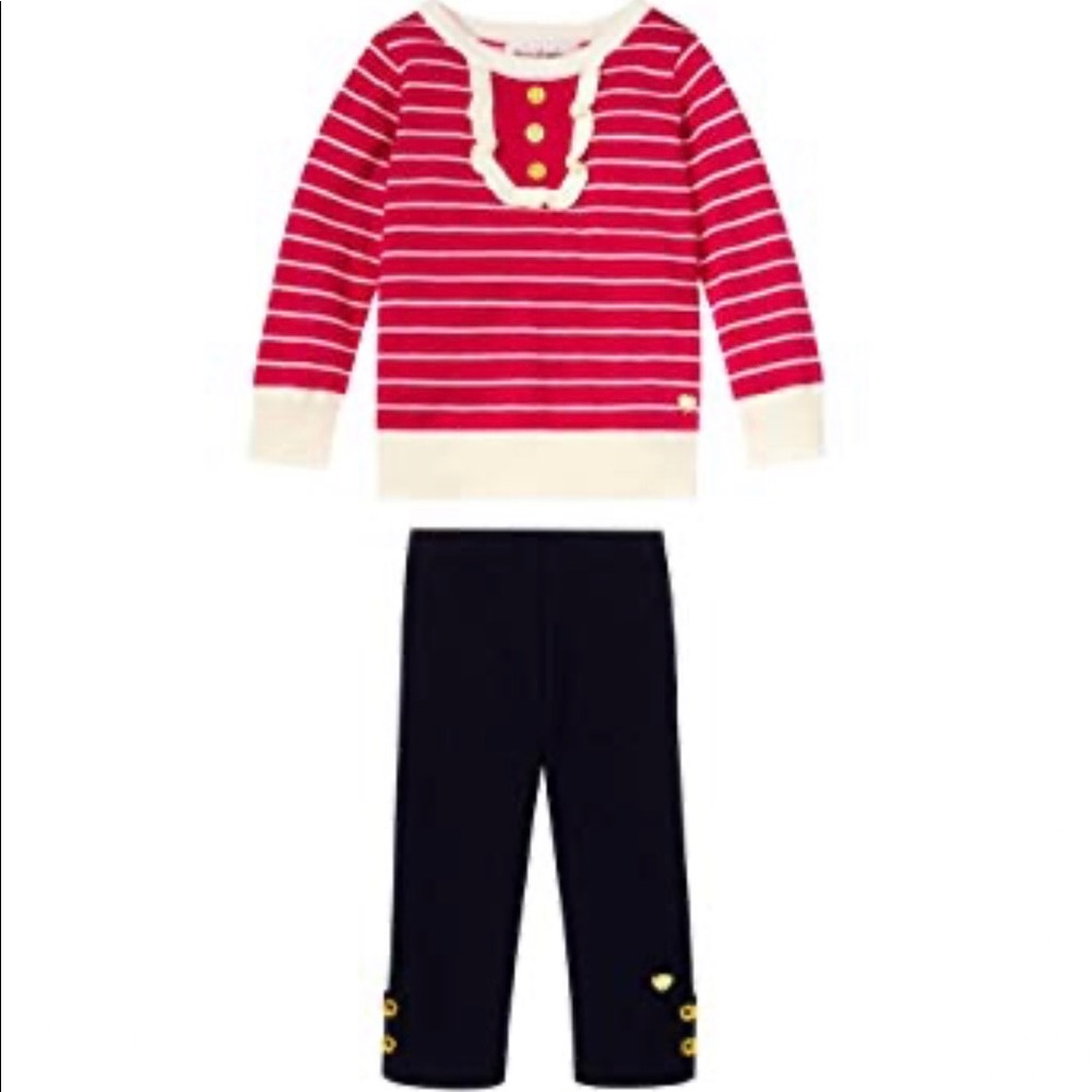 Juicy Couture Striped Cozy Knit Sweater Set NWT